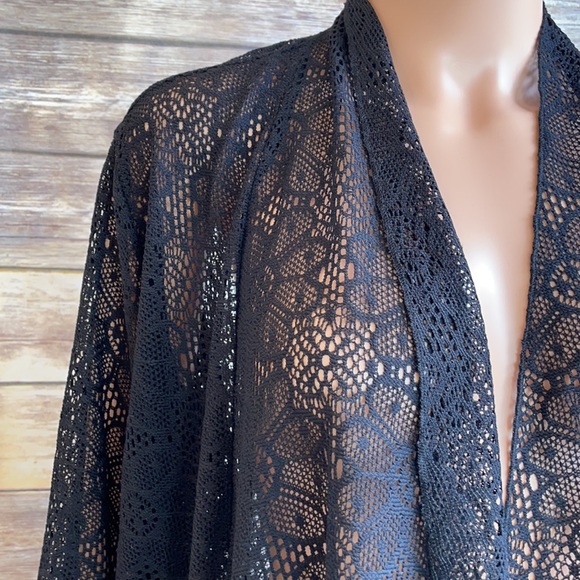 Slinky Brand Black Lace Beach Cover Up - Picture 2 of 8